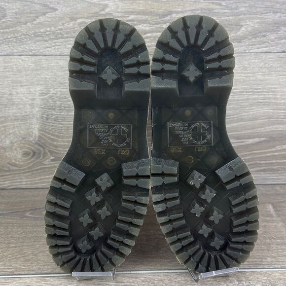 Dr Martens 1460 Pascal Max Women’s Sz 7 White Leather Platform Combat Boots - Picture 7 of 11